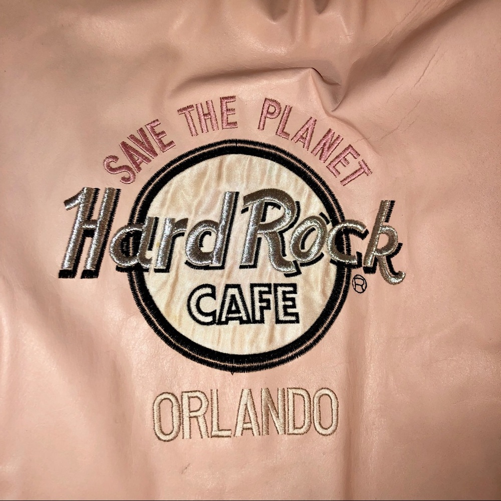 Vintage Hard Rock Cafe Leather Jacket Genuine - Picture 2 of 8